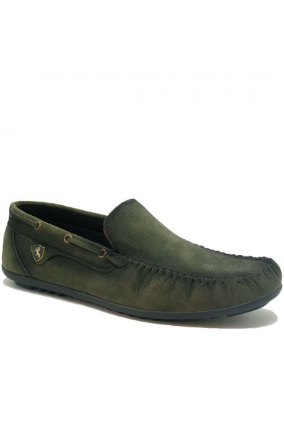 Modamela E055 Yeşil Süet Günlük Erkek Ayakkabı