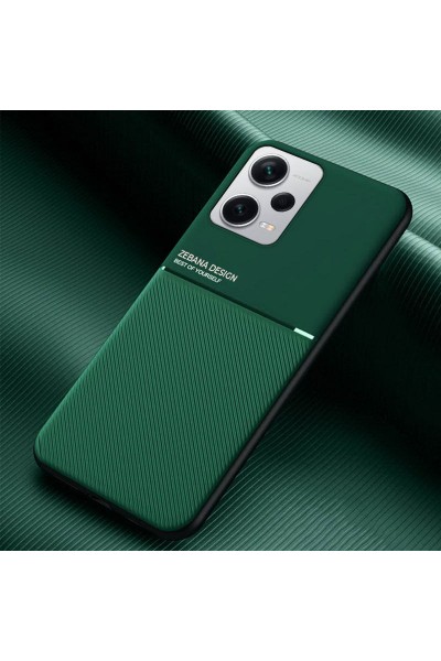 حافظة هاتف Xiaomi Redmi Note 12 Pro 5G Zebana Design من السيليكون باللون الأخضر