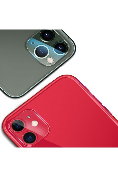 Apple - iPhone 11 Kamera Lens Koruma Camı - Şeffaf