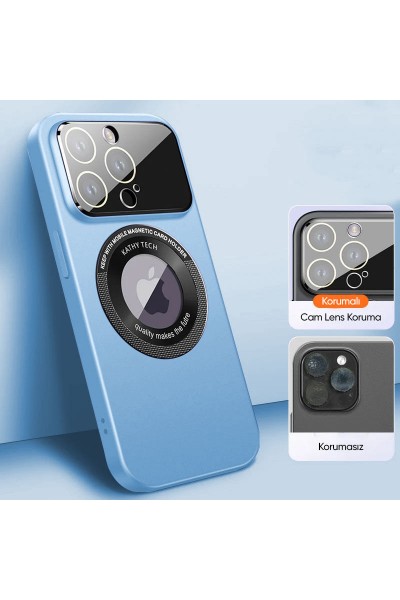 Apple - iPhone 11 Pro Zebana Lenix Rubber Kılıf (Kablosuz Şarj Destekli) - Sierra Mavisi