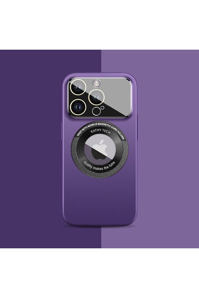 Apple - iPhone 11 Pro Max Zebana Lenix Rubber Kılıf (Kablosuz Şarj Destekli) - Derin Mor