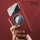 Apple - iPhone 11 Pro Max Zebana Lenix Rubber Kılıf (Kablosuz Şarj Destekli) - Bordo