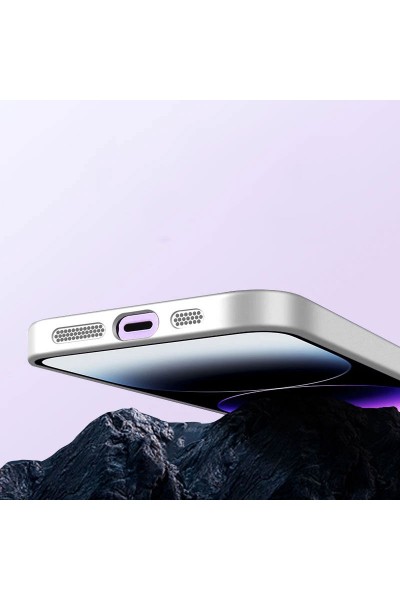 Apple - iPhone 11 Pro Max Zebana Lenix Rubber Kılıf (Kablosuz Şarj Destekli) - Beyaz