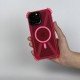Apple - iPhone 11 Pro Max Zebana Airbag Fashion Silikon Kılıf (Kablosuz Şarj Destekli) - Kırmızı