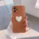 حافظة هاتف Xiaomi Poco X5 5G Zebana Heart Love من السيليكون باللون البني