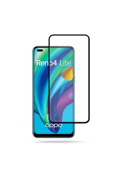 Oppo - Reno 4 Lite Tam Kaplayan Seramik Ekran Koruyucu - Şeffaf