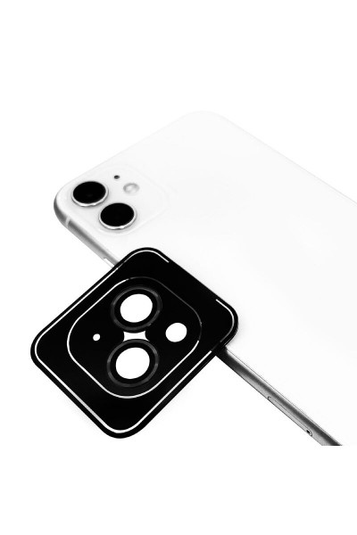 Apple - iPhone 14 Zebana ZBN-KL01 Safir Kamera Lens Koruma Camı (Kolay Takma Aparatlı) - Siyah