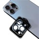 Apple - iPhone 14 Pro Zebana ZBN-KL01 Safir Kamera Lens Koruma Camı (Kolay Takma Aparatlı) - Gri