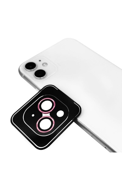 Apple - iPhone 15 Plus Zebana ZBN-KL01 Safir Kamera Lens Koruma Camı (Kolay Takma Aparatlı) - Pembe