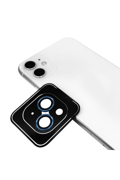 Apple - iPhone 11 Zebana ZBN-KL01 Safir Kamera Lens Koruma Camı (Kolay Takma Aparatlı) - Siyah