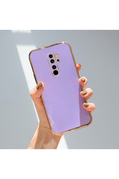 جراب هاتف Xiaomi Redmi Note 8 Pro Zebana ذهبي من السيليكون أرجواني