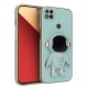 Xiaomi - Redmi 9C Zebana Standlı Astronot Silikon Kılıf - Açık Mavi