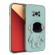 Xiaomi - Poco X3 Zebana Standlı Astronot Silikon Kılıf - Açık Mavi