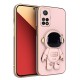 Xiaomi - Mi 10T 5G Zebana Standlı Astronot Silikon Kılıf - Rose Gold