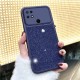 جراب Xiaomi Poco C40 Zebana Sparkle من السيليكون مع حماية عدسة الكاميرا باللون الأرجواني الداكن