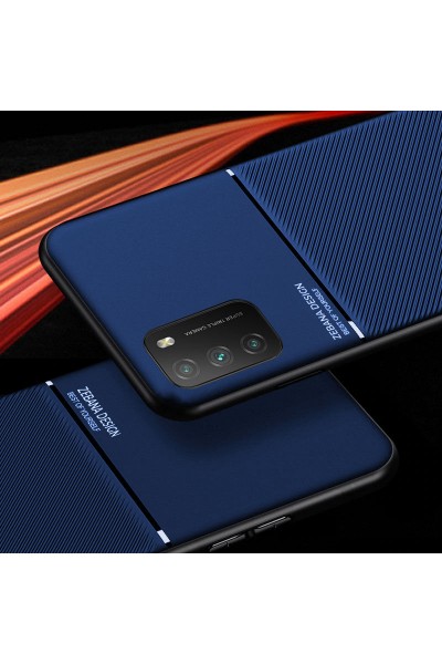 حافظة هاتف Xiaomi Poco M3 Zebana Design من السيليكون باللون الأزرق