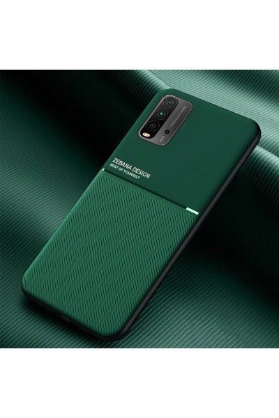 جراب هاتف Xiaomi Redmi 9T Zebana من السيليكون باللون الأخضر