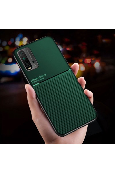 جراب هاتف Xiaomi Redmi 9T Zebana من السيليكون باللون الأخضر