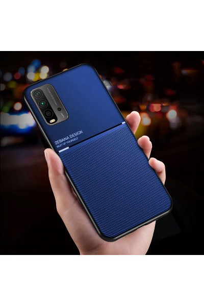 حافظة هاتف Xiaomi Redmi 9T بتصميم Zebana من السيليكون باللون الأزرق