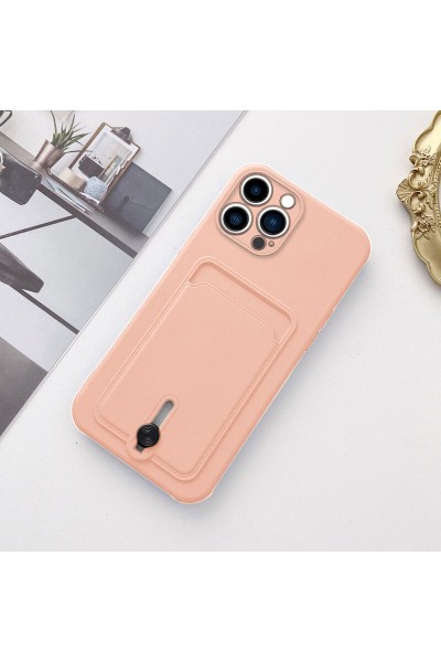 Apple - iPhone 11 Pro Max Zebana Kartlıklı Sweet Yumuşak Silikon Kılıf - Rose Gold