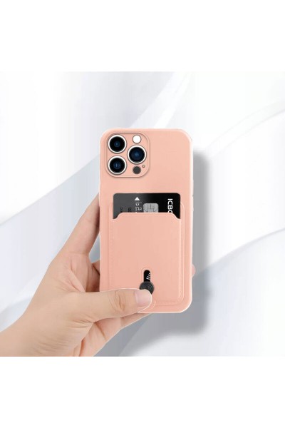 Apple - iPhone 11 Pro Max Zebana Kartlıklı Sweet Yumuşak Silikon Kılıf - Rose Gold