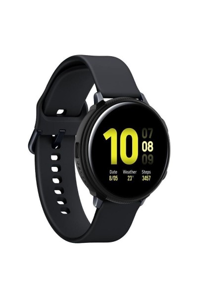 Spigen Galaxy Watch Active 2 (40 mm) Kılıf, Liquid Air Mat Siyah - Siyah