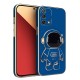 Oppo - A74  Zebana Standlı Astronot Silikon Kılıf - Petrol Mavisi