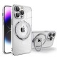 Apple - iPhone 11 Pro Max Zebana Manyetik Standlı Most Silikon Kılıf (Kablosuz Şarj Destekli) - Gri