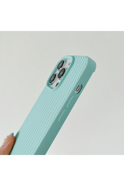 Apple - iPhone 11 Pro Max Zebana Woven Silikon Kılıf - Rose Gold