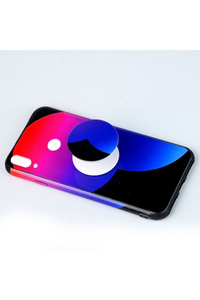 حافظة سيليكون لهاتف سامسونج جالاكسي A40 Popsocket نمط 7