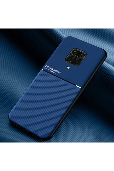 Xiaomi - Redmi Note 9 Pro Zebana Design Silikon Kılıf - Mavi