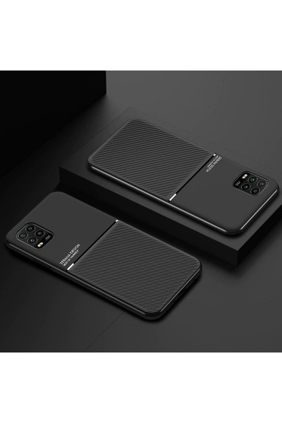 حافظة هاتف Xiaomi Mi 10 Lite Zebana Design من السيليكون باللون الأسود