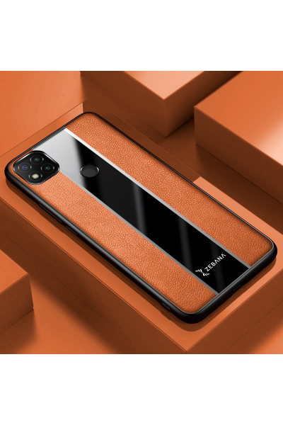 حافظة جلدية فاخرة لهاتف Xiaomi Redmi 10A Zebana باللون البني