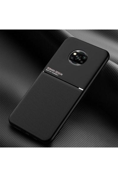 جراب هاتف Xiaomi Poco X3 Zebana من السيليكون باللون الأسود