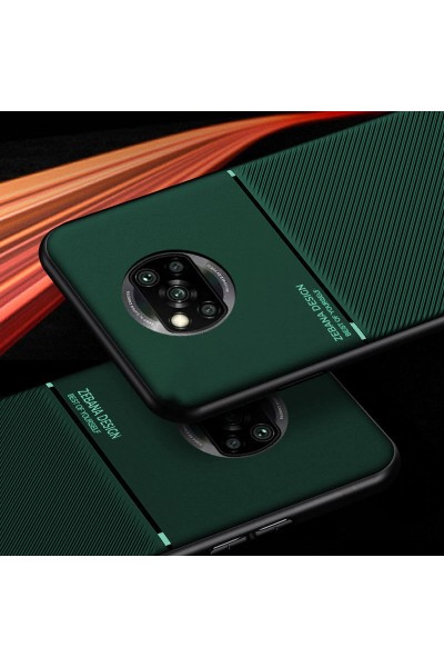 حافظة هاتف Xiaomi Poco X3 Zebana من السيليكون باللون الأخضر