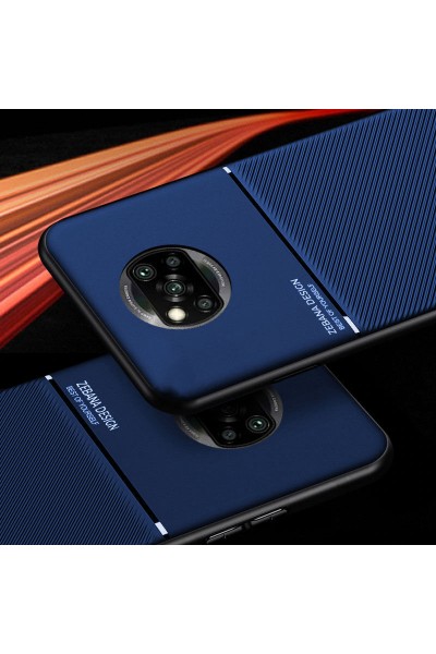 حافظة هاتف Xiaomi Poco X3 Zebana Design من السيليكون باللون الأزرق