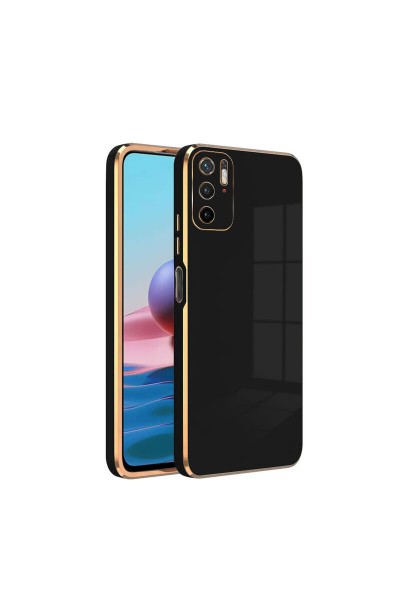 جراب هاتف Xiaomi Poco M3 Pro Zebana ذهبي من السيليكون باللون الأسود