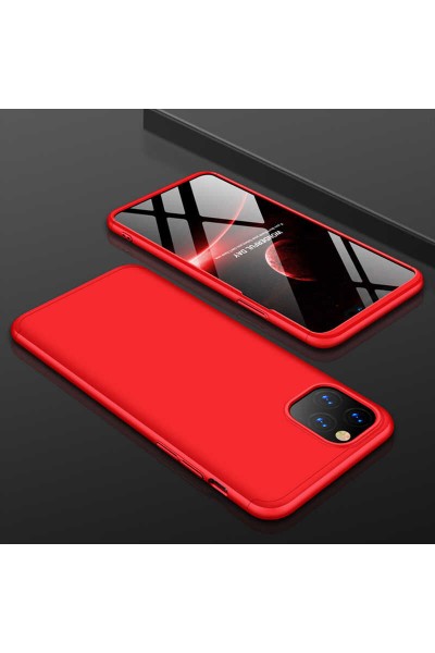 Apple - iPhone 11 Pro Kamera Korumalı Platinum Kılıf - Kırmızı