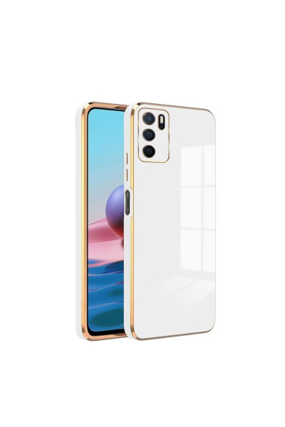 Oppo - A16 Zebana Golden Silikon Kılıf - Siyah