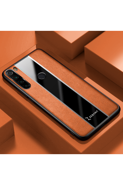 حافظة هاتف Xiaomi Redmi Note 8 Zebana Premium من الجلد باللون البني