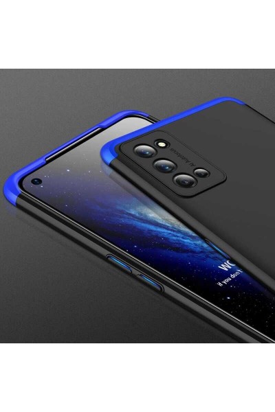 Realme 7 Pro حافظة بلاتينية محمية بالكاميرا باللون الرمادي والأسود