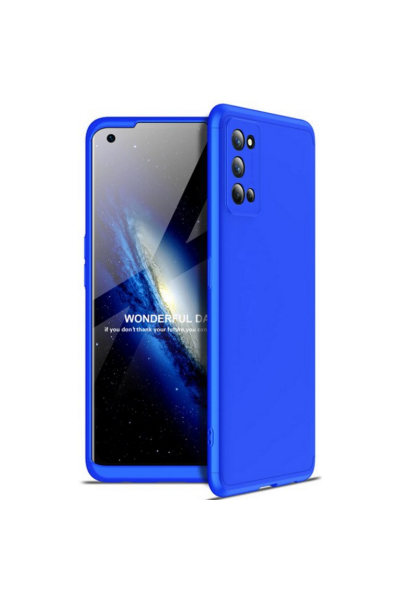 Realme 7 Pro حافظة بلاتينية محمية بالكاميرا باللون الأزرق