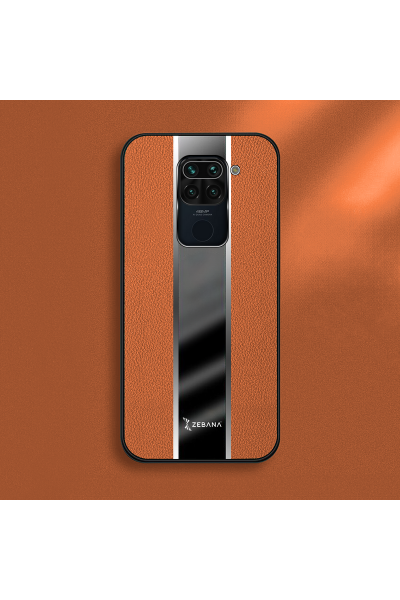 حافظة هاتف Xiaomi Redmi Note 9 Zebana Premium من الجلد باللون البني