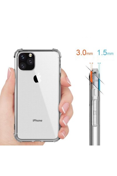 Apple - iPhone 11 Pro Max Nitro Anti Shock Silikon Kılıf - Şeffaf