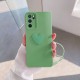 Oppo - A16 Zebana Kalpli Love Silikon Kılıf - Açık Yeşil