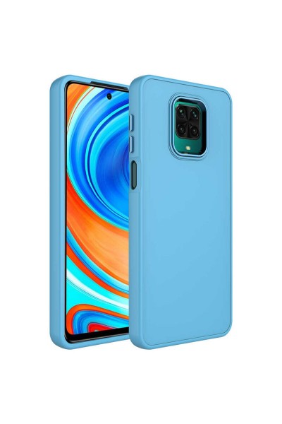 جراب سيليكون لونا لهاتف Xiaomi Redmi Note 9S باللون الأزرق