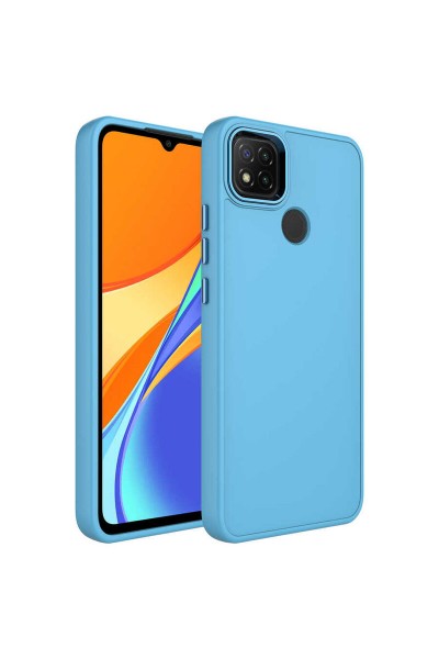 جراب سيليكون لهاتف Xiaomi Redmi 9C لونا أزرق