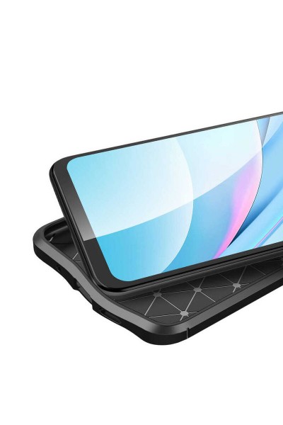 حافظة هاتف Xiaomi Redmi 9T من السيليكون ذات التركيز التلقائي باللون الأحمر