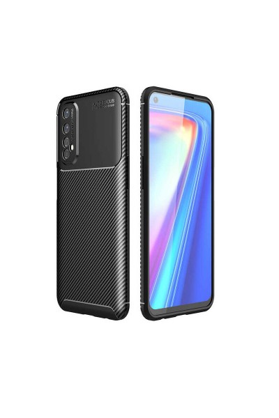 جراب Realme 7 Line من السيليكون باللون الأسود