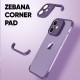 كاميرا Apple iPhone 11 Zebana Corner Pad وواقي الزوايا باللون الأرجواني الداكن